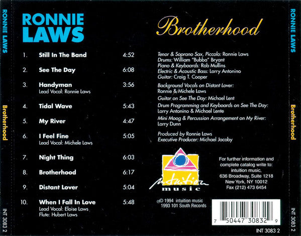 Ronnie Laws : Brotherhood (CD, Album)