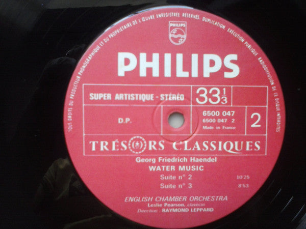 Georg Friedrich Händel, English Chamber Orchestra, Raymond Leppard : Water Music (LP, Ant)