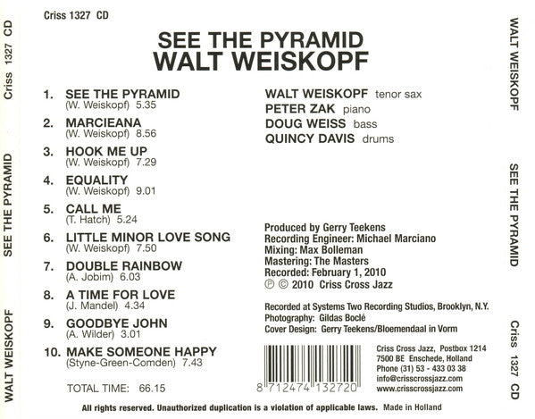 Walt Weiskopf : See The Pyramid (CD, Album)