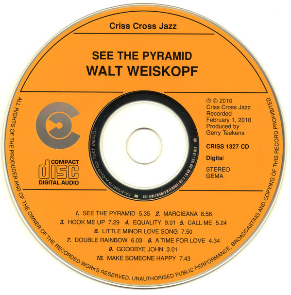 Walt Weiskopf : See The Pyramid (CD, Album)