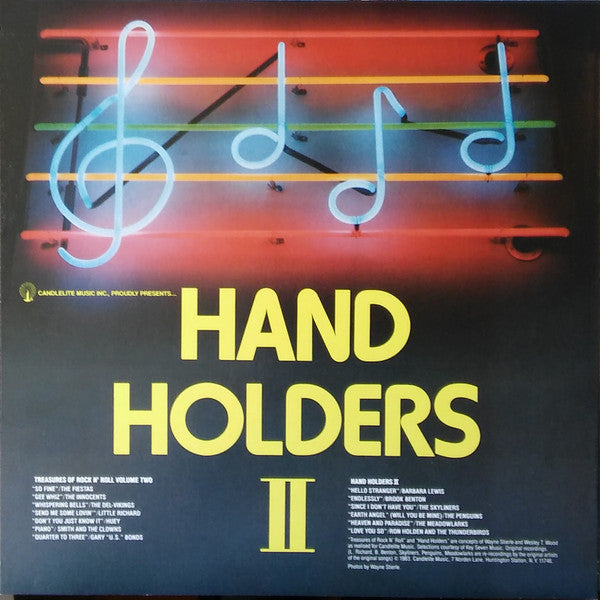 Various : Candlelite Music Inc., Proudly Presents...Treasures Of Rock N' Roll Volume 2, Hand Holders II (LP, Comp)