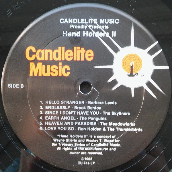 Various : Candlelite Music Inc., Proudly Presents...Treasures Of Rock N' Roll Volume 2, Hand Holders II (LP, Comp)