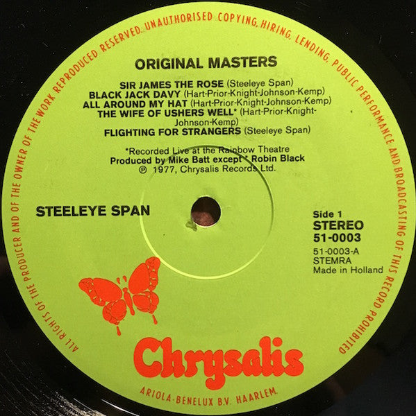 Steeleye Span : Original Masters (2xLP, Comp)