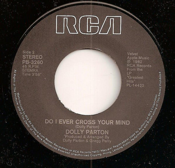 Dolly Parton : I Will Always Love You (7", Single)