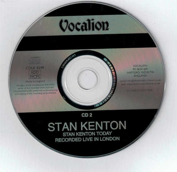 Stan Kenton And His Orchestra : Stan Kenton Today: Recorded Live In London (2xCD, Album, RE, RM)