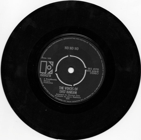 The Voices Of East Harlem : Right On Be Free/No No No (7", Single)