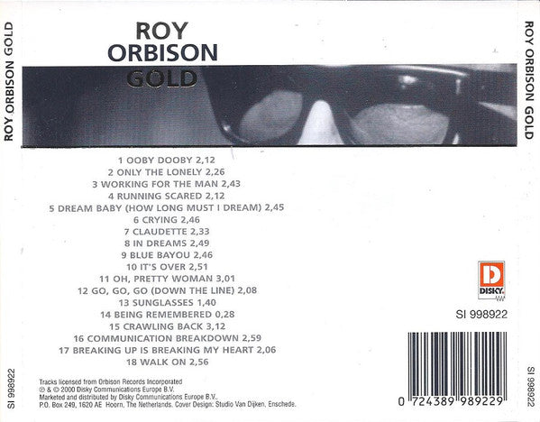 Roy Orbison : Roy Orbison Gold (CD, Comp)