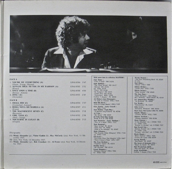 Monty Alexander : Zing ! (LP, Album, RE, Gat)