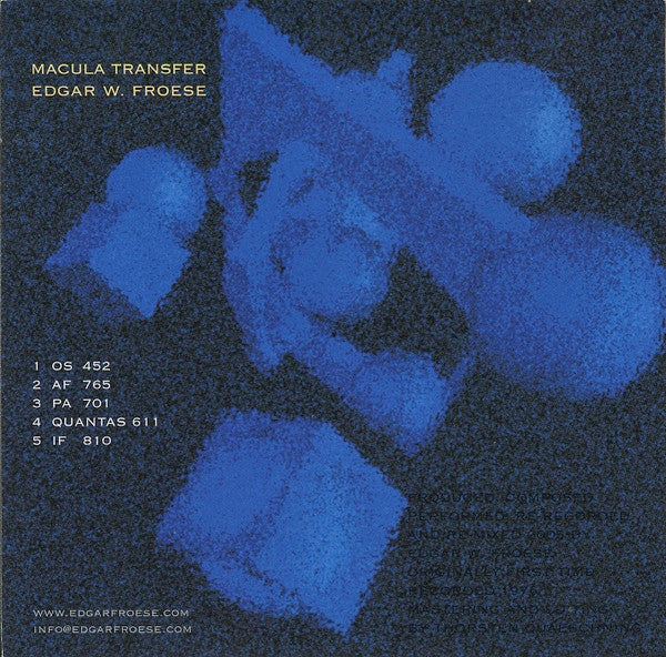 Edgar Froese : Macula Transfer (CD, Album)