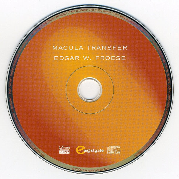 Edgar Froese : Macula Transfer (CD, Album)