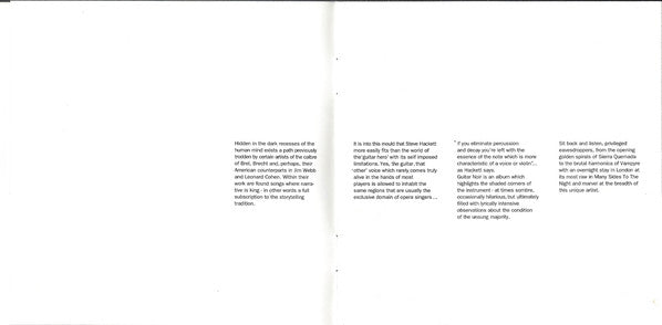 Steve Hackett : Guitar Noir (CD, Album, RE, RM)