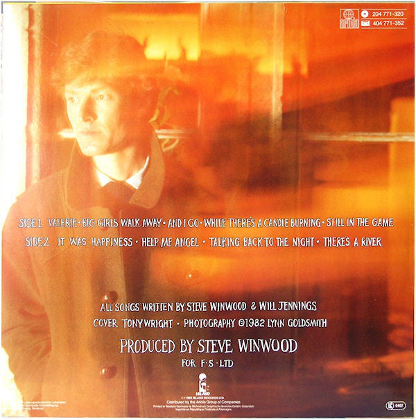 Steve Winwood : Talking Back To The Night (LP, Album)