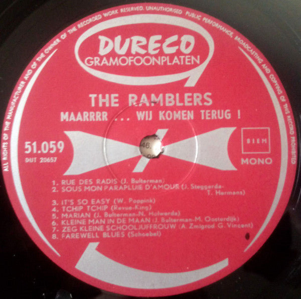 The Ramblers : Maarrrr... Wij Komen Terug! (LP, Comp, Mono)