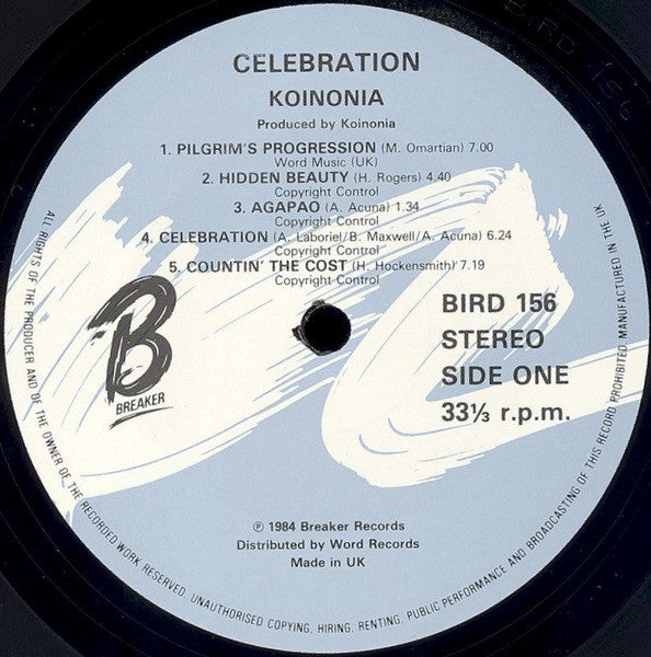 Koinonia : Celebration (LP, Album)