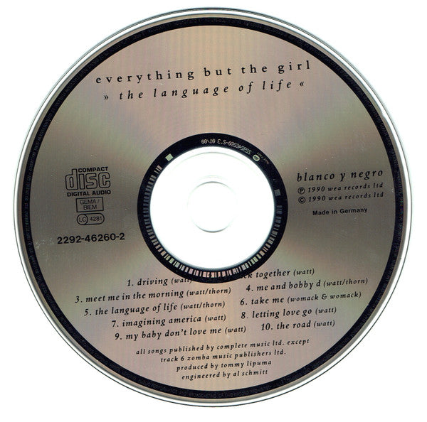 Everything But The Girl : The Language Of Life (CD, Album, RE)