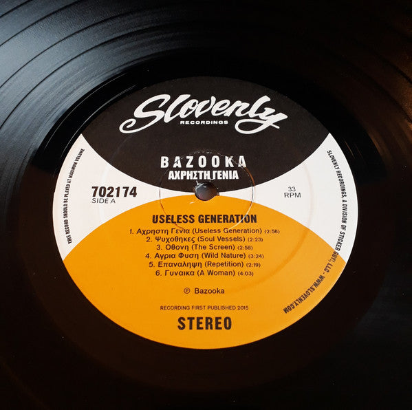 Bazooka (17) : Useless Generation (LP, Album)