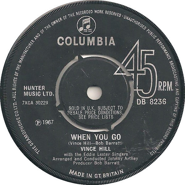 Vince Hill With The Eddie Lester Singers : When The World Is Ready (7", Pus)