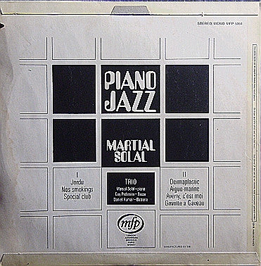 Martial Solal : Piano Jazz (LP, Album)