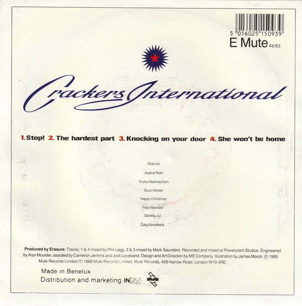 Erasure : Crackers International (7", EP)