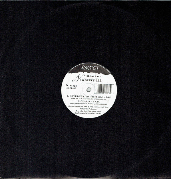 Booker Newberry III : Lovetown (Extended Mix) (12")