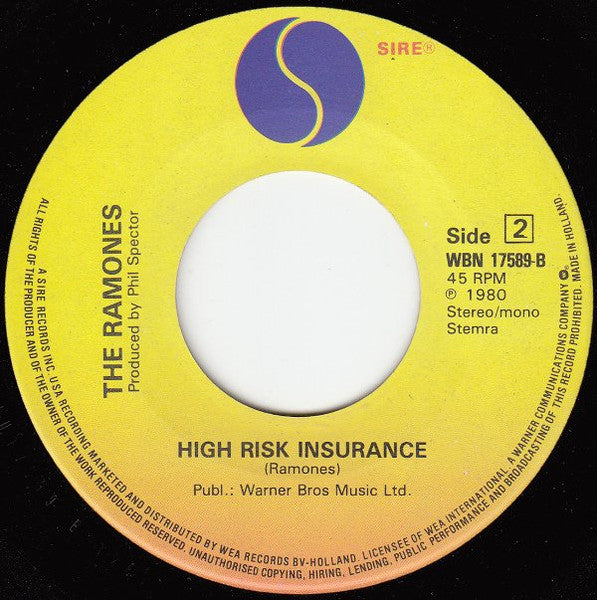 Ramones : Baby, I Love You (7", Single)