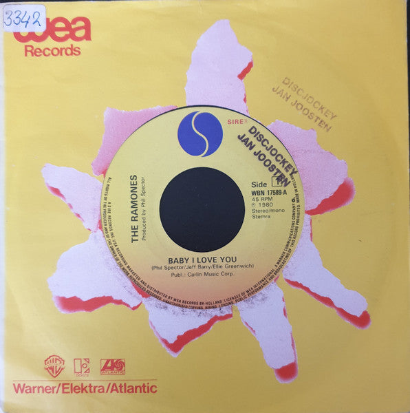 Ramones : Baby, I Love You (7", Single)