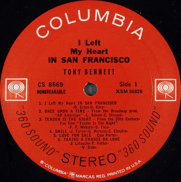 Tony Bennett : I Left My Heart In San Francisco (LP, Album)