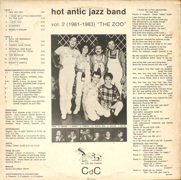 Hot Antic Jazz Band Featuring Jabbo Smith : Zoo (LP, Album)