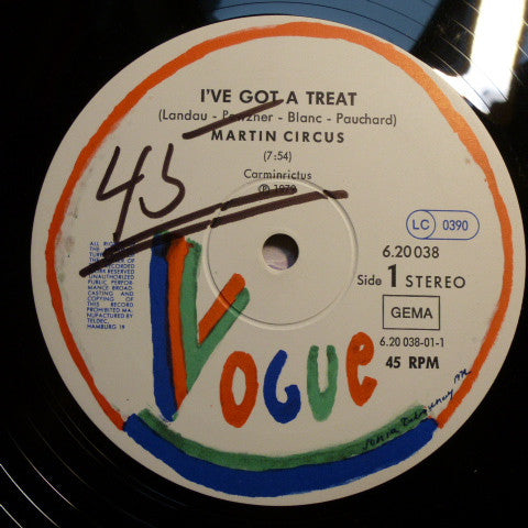 Martin Circus : I've Got A Treat (12", Maxi)