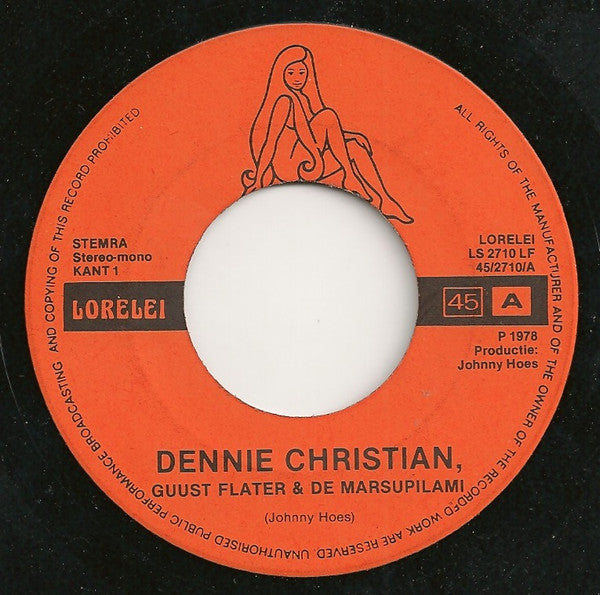 Dennie Christian : Guust Flater En De Marsupilami Wij Zijn Twee Vrienden (7", Single)