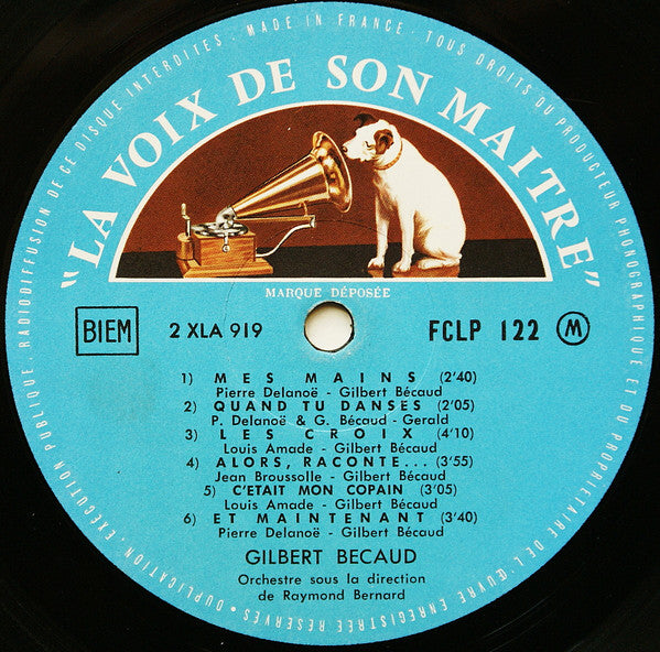 Gilbert Bécaud : Gilbert Bécaud (LP, Album, Mono)
