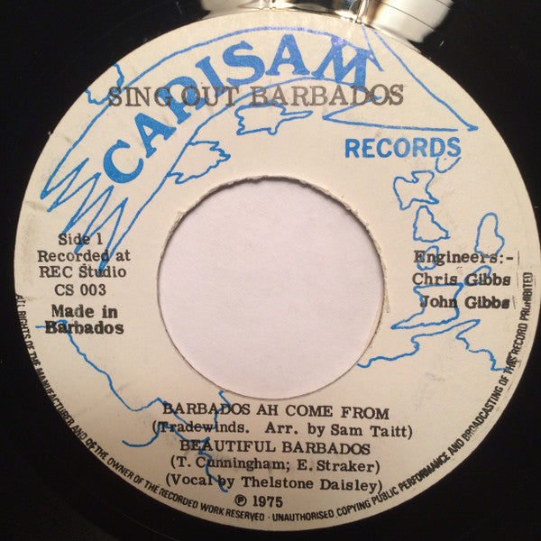 Sing Out Barbados : Barbados Ah Come From (7", EP)