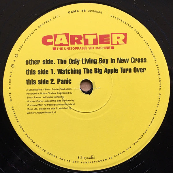 Carter The Unstoppable Sex Machine : The Only Living Boy In New Cross (12")