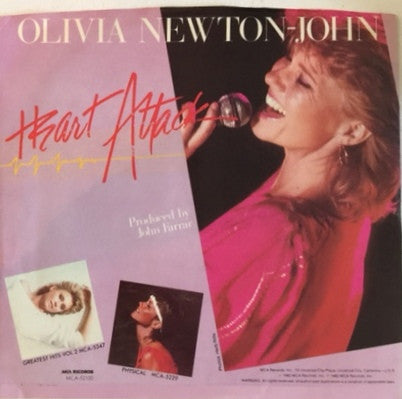 Olivia Newton-John : Heart Attack (7", Single, Pin)
