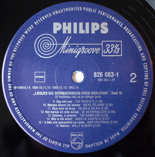 Various : Liedjes Die Herinneringen Doen Herleven - Deel 3 (2xLP, Comp)