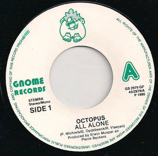 Octopus (5) : All Alone (7", Single)