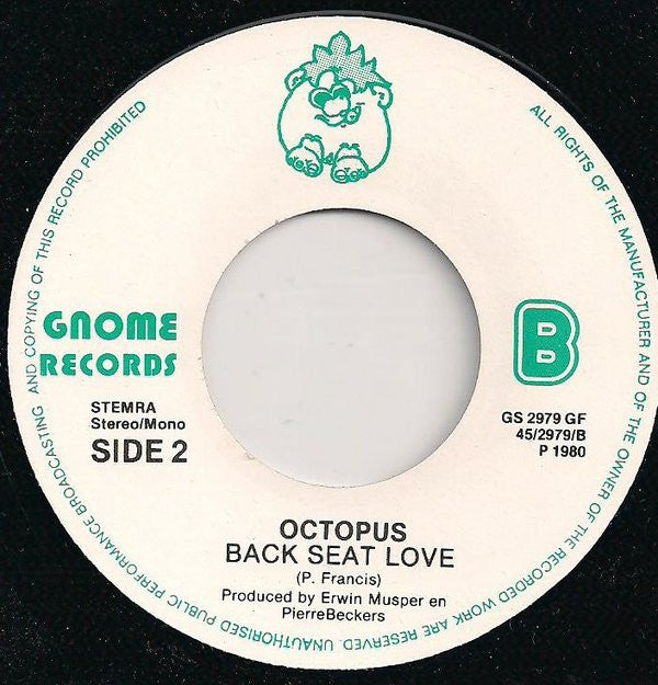 Octopus (5) : All Alone (7", Single)