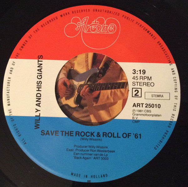 Willy And His Giants : Willy's Melody (7", Single)