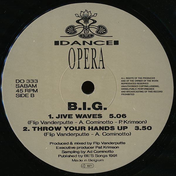 B.I.G. (2) : Throw Your Hands Up (12")