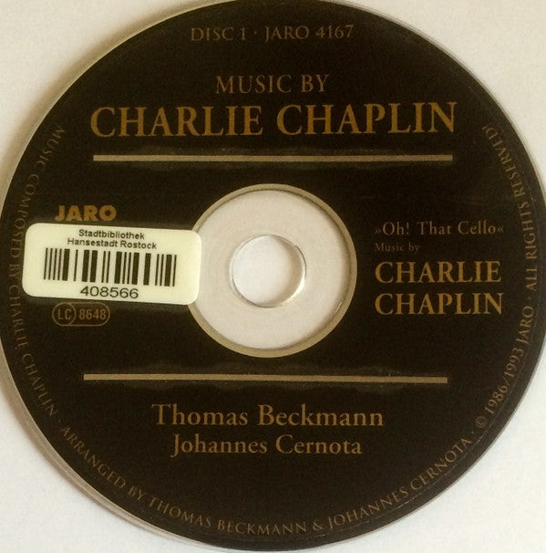 Thomas Beckmann, Charlie Chaplin : Oh! That Cello - Music By Charlie Chaplin (2xCD, Comp)