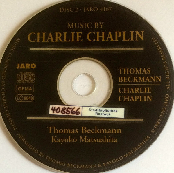 Thomas Beckmann, Charlie Chaplin : Oh! That Cello - Music By Charlie Chaplin (2xCD, Comp)