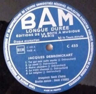 Jacques Debronckart : Jacques Debronckart (LP, Album)