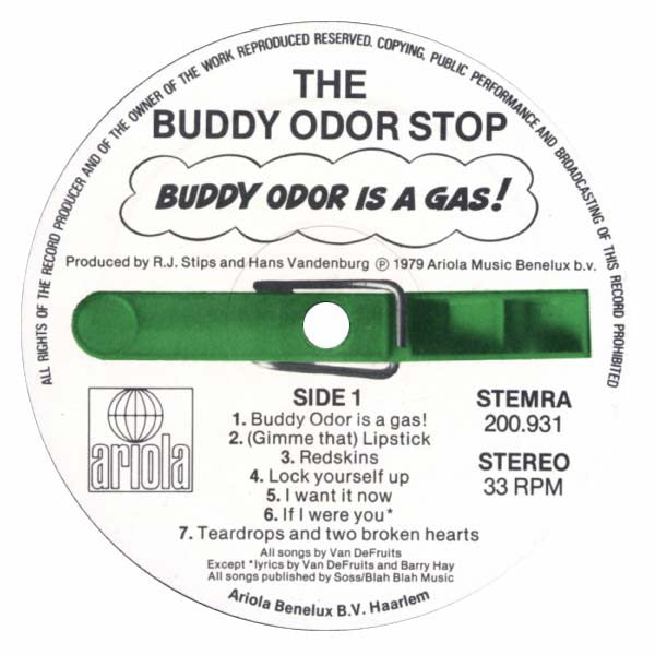 The Buddy Odor Stop : Buddy Odor Is A Gas! (LP, Album)