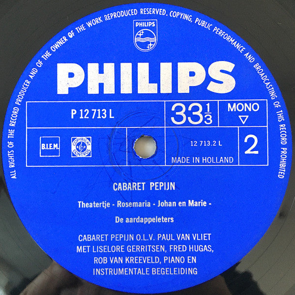 Cabaret Pepijn : Cabaret PePijn (LP, Album, Mono)