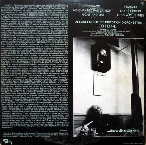 Léo Ferré : Il N'y A Plus Rien (LP, Album, RE, Gat)