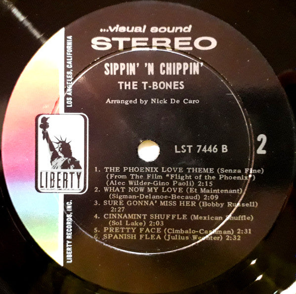 The T-Bones : Sippin' 'N Chippin' (LP, Album)