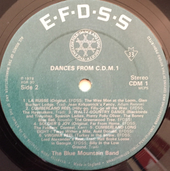Blue Mountain Band : Dances From Community Dances Manual 1 (LP, Album)