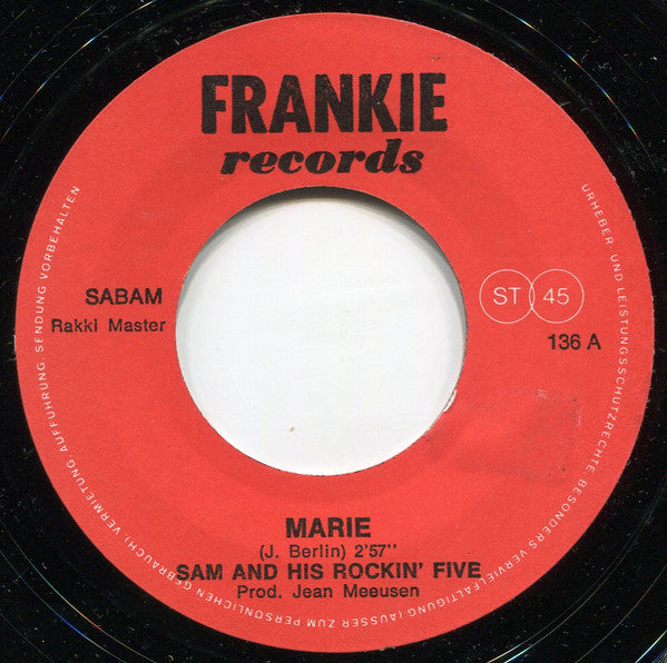 Sam & His Rocking Five : Marie (7", Single)