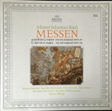 Dresdner Philharmonie, Martin Flämig, Renate Krahmer, Annelies Burmeister, Peter Schreier, Theo Adam, Johann Sebastian Bach : J.S. Bach: Messen (LP)