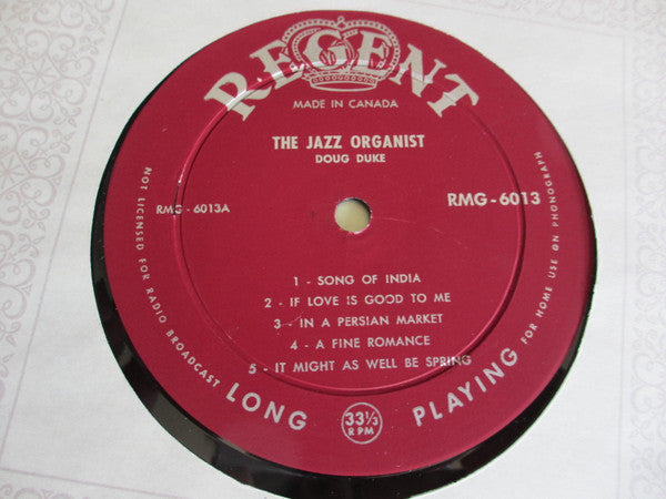 Doug Duke : The Jazz Organist (LP, Album)